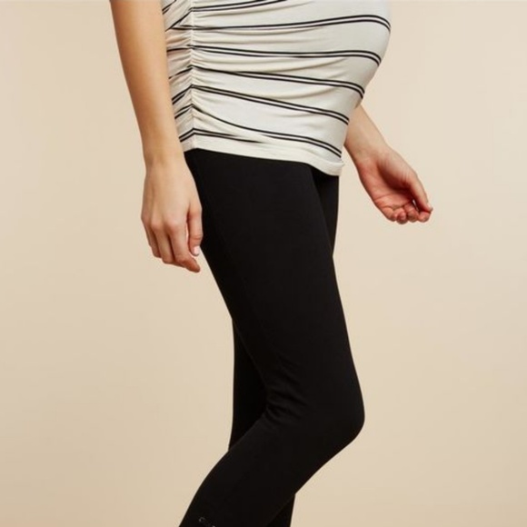 Jessica Simpson Cold Shoulder Maternity Top - Picture 2 of 5